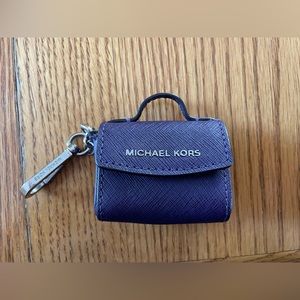 Michael Kors MINI purple micro tote keychain